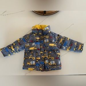 Onekid Vegan Road Coat size 2T Construction Print